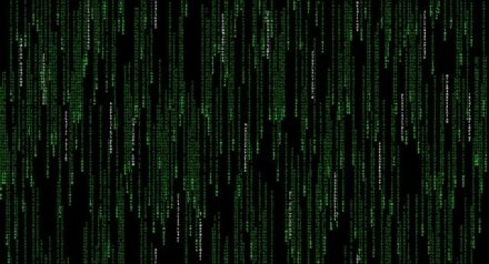 Die Grafik aus dem Film „The Matrix“