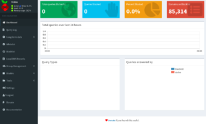 Webinterface Pi-hole nach Installation